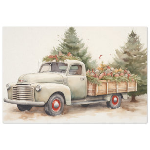 Tissue Paper - Tree Farm / Red Truck [12] – Delaney & Co. Mailers