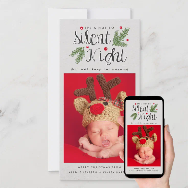 Not So Silent Night Christmas Card 