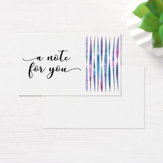 "a note for you" typography w/ abstract streamers (Desk)