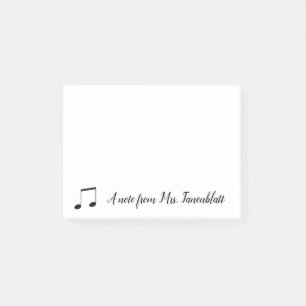 A note from a musician