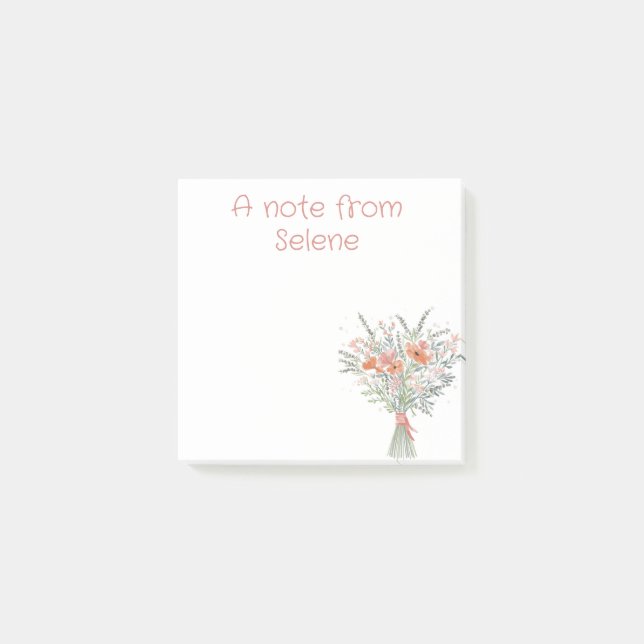 A Note from Custom Floral Notes (Front)