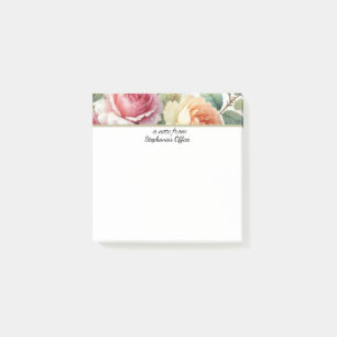 A Note From Personalized Office Roses Notepad