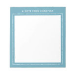 A Note From Personalized Stationery Modern Notepad at Zazzle