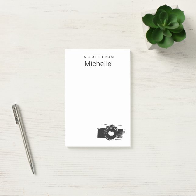 A Note from Photographer camera Personalized (Office)