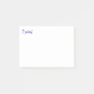 A note from the artist, I paint Post it Notes