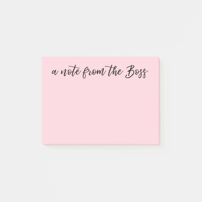 A note from the boss custom color background (Front)