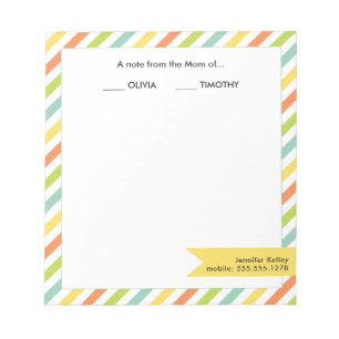 A Note from the Mom of...Bright Stripes