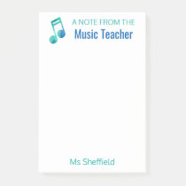 A Note From The Music Teacher Personalized Musical