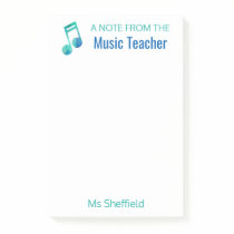 A Note From The Music Teacher Personalized Musical