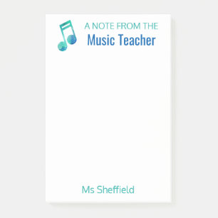 A Note From The Music Teacher Personalized Musical