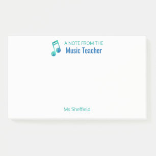A Note From The Music Teacher Personalized Musical