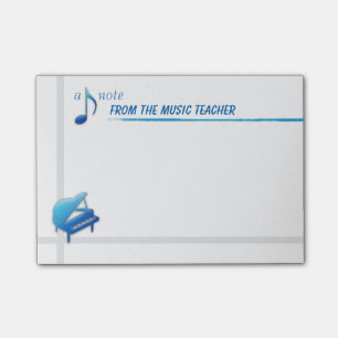 A Note from the Music Teacher (sticky notes)