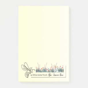 A Note from the Queen Bee Post-It Notes