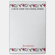 A Note From The School Nurse Personalized Cute