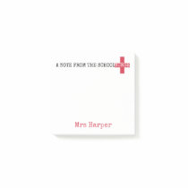 A Note From the School Nurse Red First Aid Symbol