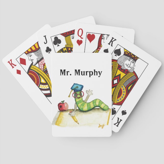 A Note from the Teacher Poker Cards (Back)