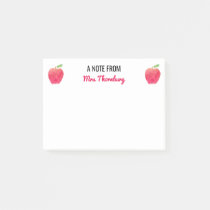 A Note From the Teacher Red Apples Cute