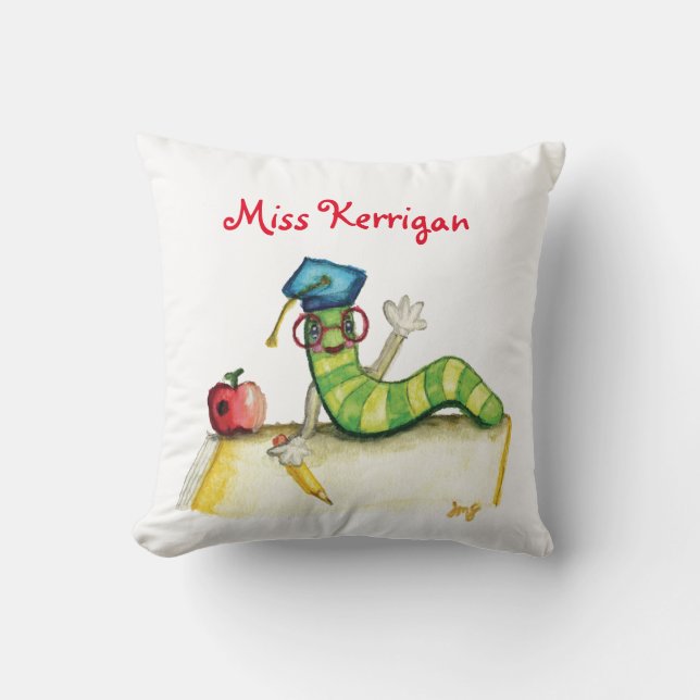 A Note from the Teacher Throw Pillow (Front)