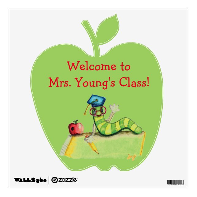 A Note from the Teacher Wall Decal (Front)