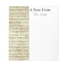 A Note From Vintage Sheet Music Note Musician