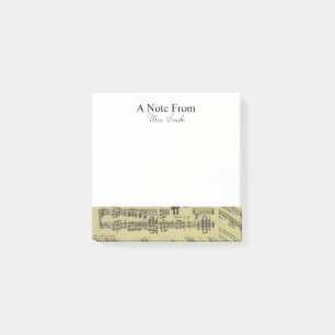 A Note From Vintage Sheet Music Note Musician