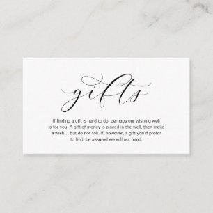 A note on gifts, beautiful elegance luxury enclosure card