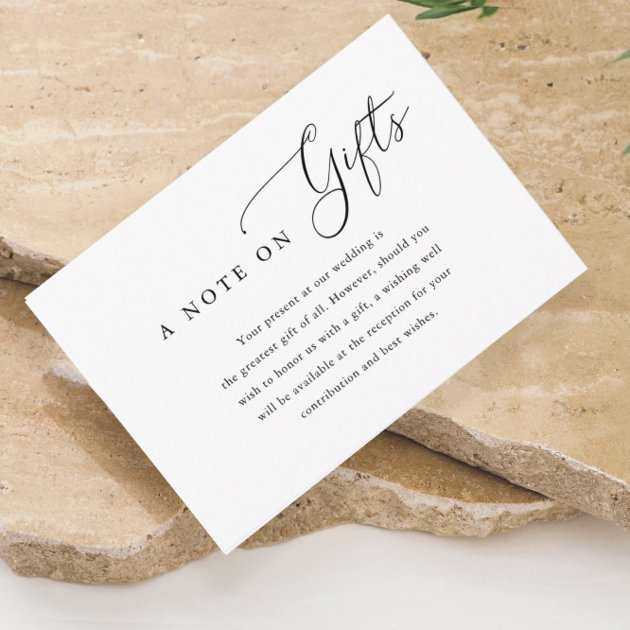 How to Say No Gifts on a Wedding Invitation - EverAfterGuide