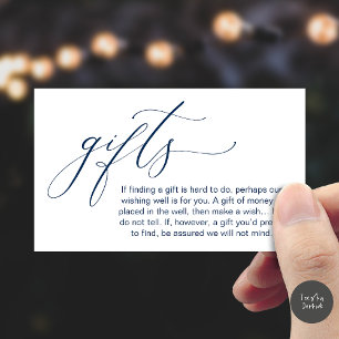A Note On Gifts, Honeymoon Wish Wishing Well, Fund Enclosure Card