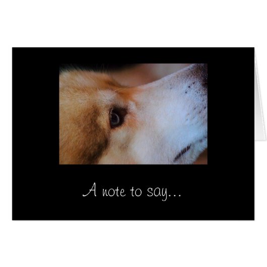 A note to say.. (Front Horizontal)