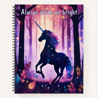 A notebook - with Unicorn design