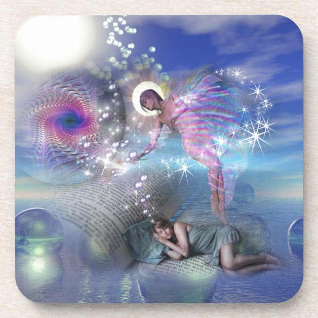 A novel can be a portal into parallel realities drink coaster (Front)