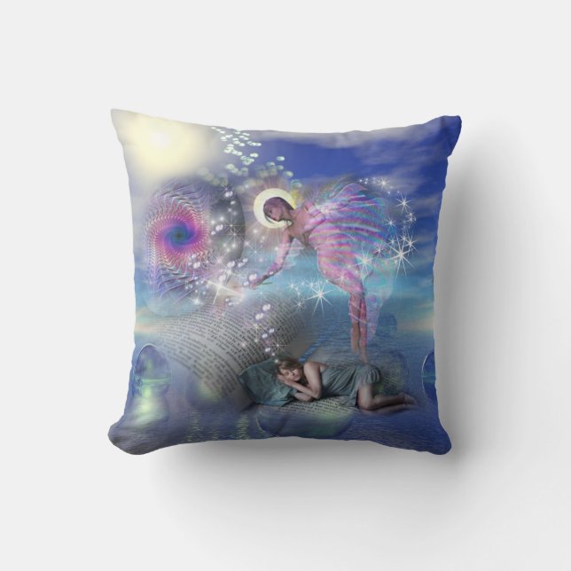 A novel can be a portal into parallel realities throw pillow (Front)