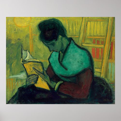 A Novel Reader Vincent Van Gogh Painting Poster