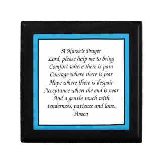 A Nurse's Prayer Keepsake Box