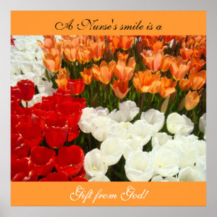 A Nurse's Smile is a Gift from God art print Tulip