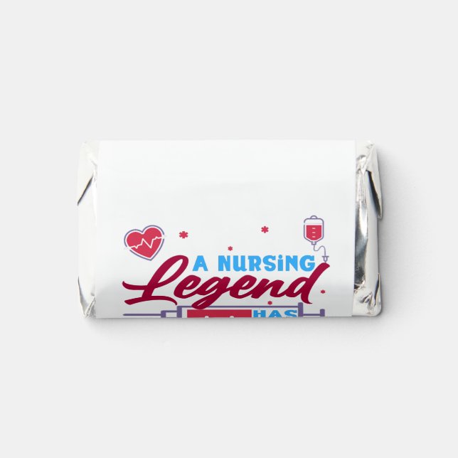 A Nursing legend has Retired Hershey's Miniatures (Front)