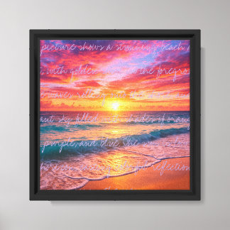 a ocaen picture canvas print