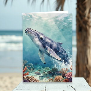 A Oceanic Themed Birthday Poem Card