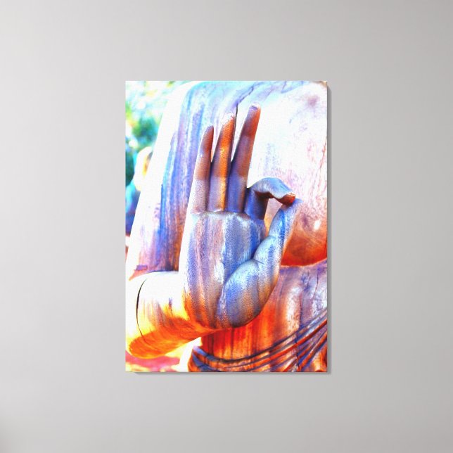 A-ok mudra wrapped canvas print (Front)