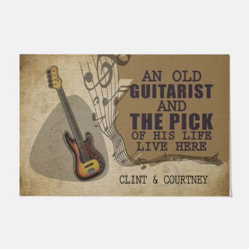 A Old Guitarist and The Pick Of His Life Live Here Doormat