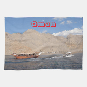 A Omani Coastal Adventure Kitchen Towel
