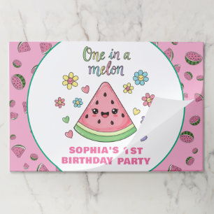 A One in a Melon 1st Birthday Paper Placemat