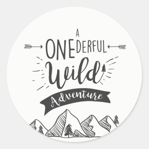 A Onederful Wild Adventure Favor Tag Cupcake Label