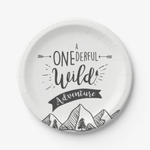 A Onederful Wild Adventure Paper Plate Boy