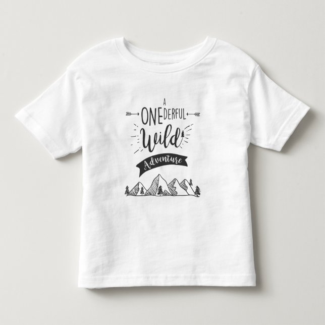 A Onederful Wild Adventure T-Shirt Toddler T Shirt (Front)