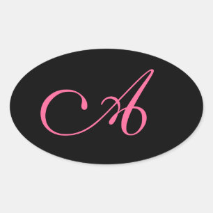 A OVAL STICKER