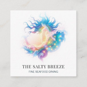 *~*A P13 Healing  Beach WAVE Birth of Venus 70 0 Square Business Card