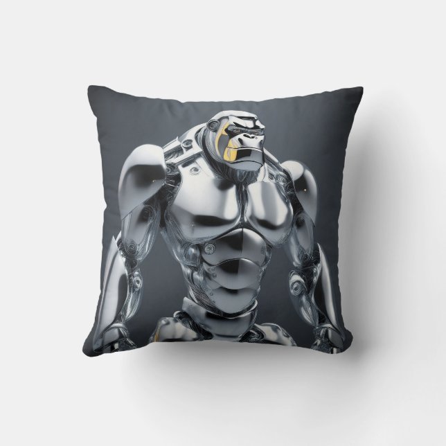 A+P+E Ape Throw Pillow (Back)