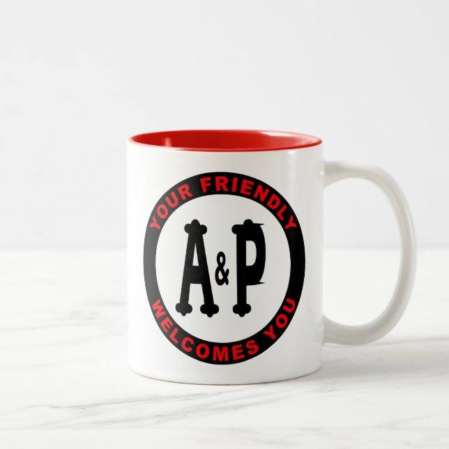 A&P Illinois Grocery Stores Two-Tone Coffee Mug (Right)