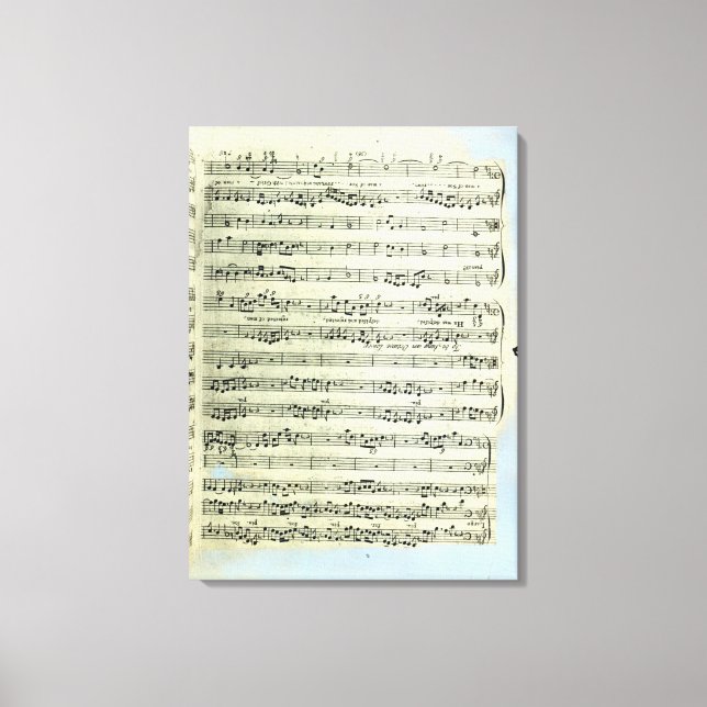 A page from one of the only two copies canvas print (Front)